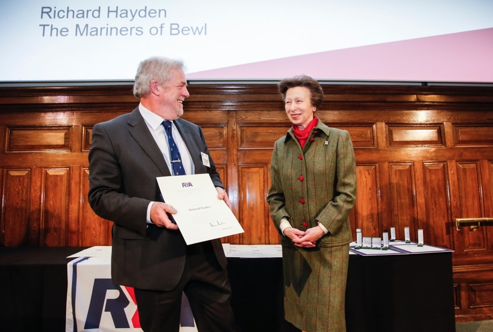 Mariners founder receives award for 30 years of service to disabled sailors